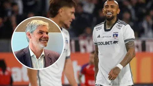 Juan Cristóbal Guarello se tomó con humor el momento de Colo Colo. (Foto: Photosport)
