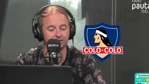 Coke Hevia pone atención al partido de Colo Colo con Fluminense.
