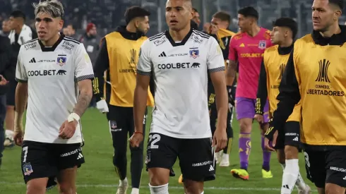 Leandro Benegas tuvo un minuto de furia tras la derrota de Colo Colo frente a Flumiennse. (Foto: Photosport)
