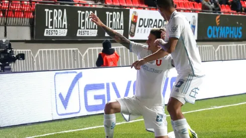 Franco Calderón emparejó las acciones para la Universidad de Chile ante Unión La Calera (Foto: Sebastian Cisternas/Photosport)
