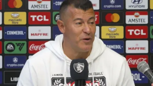 Jorge Almirón atendió a los medios en la previa de la visita de Colo Colo a Alianza Liam . (Foto: Captura)
