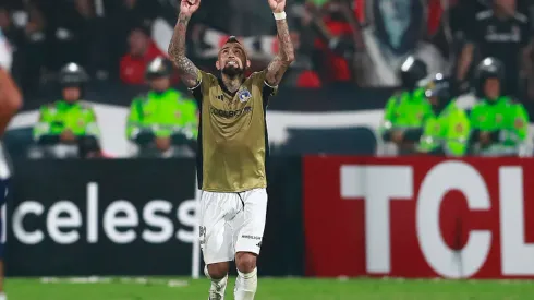 Arturo Vidal anotó en Lima para Colo Colo<br />
Daniel Apuy/Photosport
