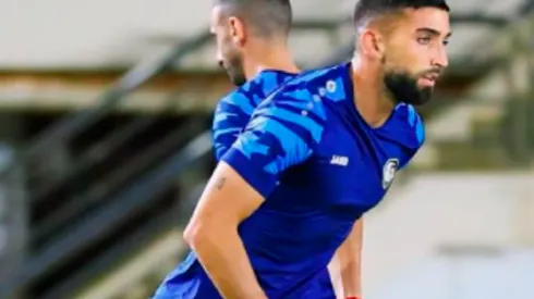 Emiliano Amor vivió su primer partido junto a la Selección Siria<br />
Alejandro Pizarro 
