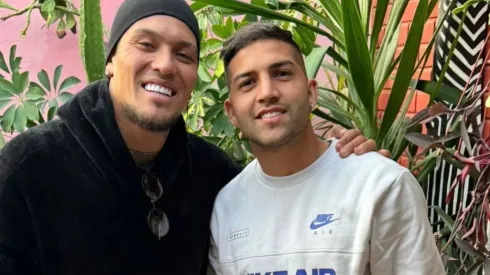 Ignacio Jara le deja buenas vibras a Javier Parraguez en su nuevo desafío en Cobreloa. (Foto: Ignaciojarav10, Instagram)
