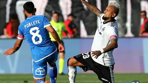 Arturo Vidal fue consultado por Israel Poblete<br />
(Foto: Javier Salvo/Photosport)
