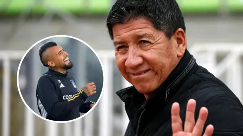 Jaime Vera y Arturo Vidal se reencontraron en el amistoso de Puerto Montt y Colo Colo. (Foto: Photosport)
