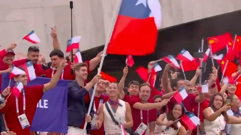 El Team Chile desfiló por el Rio Sena en París 2024
