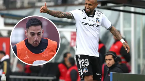 Arturo Vidal le tiene fe a Javier Correa en Colo Colo. (Foto: Photosport)
