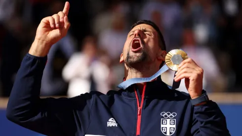 Novak Djokovic logra el oro en los Juegos Olímpicos de París 2024. (Foto: Getty)
