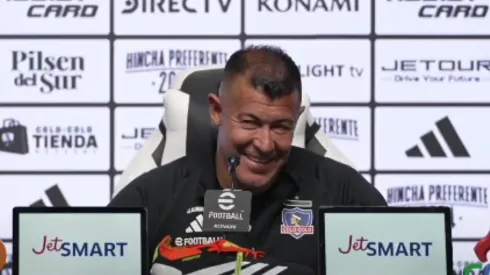 Jorge Almirón habló en conferencia de prensa antes del Superclásico. (Foto: Captura)
