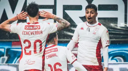 Williams Alarcón anotó un golazo para Huracán en Argentina ante Belgrano