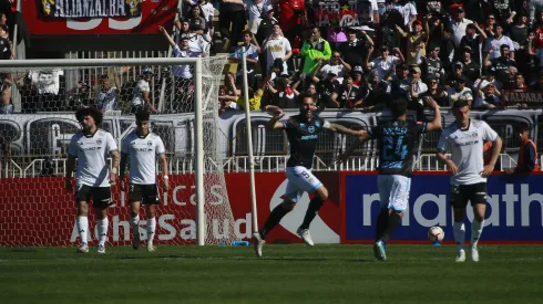 Joaquín Larrivey anotó un hat-trick ante Colo Colo.
