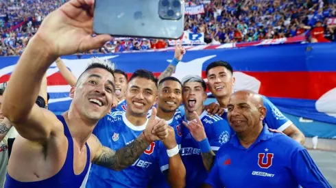 Leandro Fernández festejó con una selfie en Universidad de Chile.
