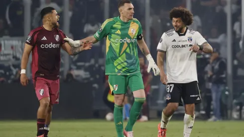 Maxi Falcón y Paulo Díaz no estarán en la revancha entre Colo Colo y River Plate<br />
(Foto: Dragomir Yankovic/Photosport) 
