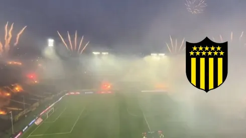 Barra de Peñarol realiza gran recibimiento a su equipo
