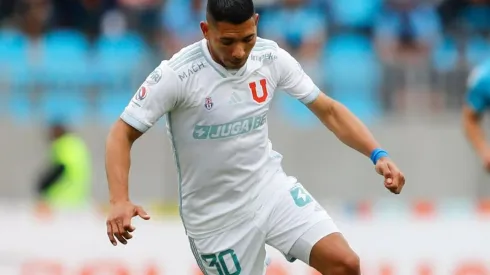 Cristian Palacios recibió críticas por su nivel en Universidad de Chile. Foto: Prensa UCH.
