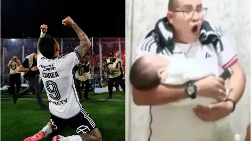 Papá se vuelve viral tras el gol de Javier Correa 
