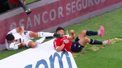 Felipe Loyola se comió una patada en la cara en Argentina