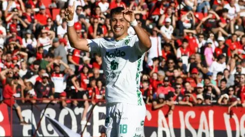 Iván Morales hizo un gol en Sarmiento ante Newell's. (Foto: Sarmiento)
