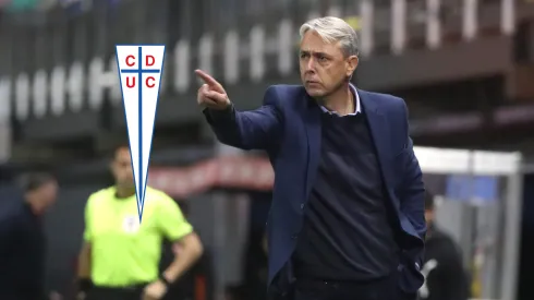 Tiago Nunes le marcó la cancha a un jugador de la UC.
