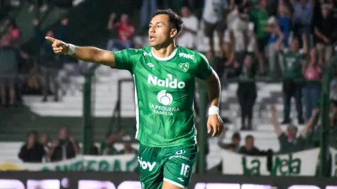 Iván Morales anotó gol en empate de Sarmiento. (Foto: CASarmientoOf, Twitter)
