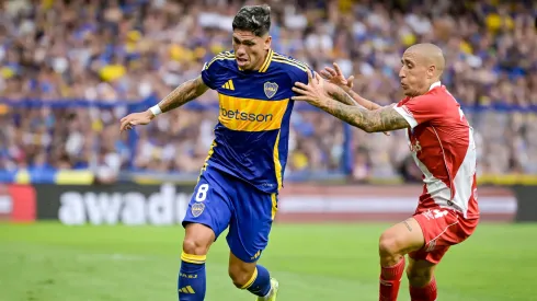 Carlos Palacios jugó todo el partido en igualdad de Boca ante Argentinos. (Foto: Getty)