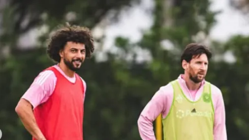 Maxi Falcón fue recibido por Lionel Messi en el inter Miami