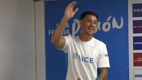 Fernando Zampedri y su primer ceacheí como nuevo chileno
