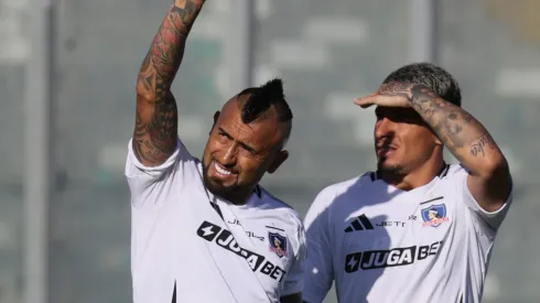 Arturo Vidal no se quiere perder el partido de Colo Colo ante Palestino. (Foto: Photosport)