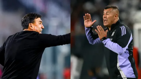 Un fuerte cruce protagonizaron Héctor Robles y Jorge Almirón (Photosport).
