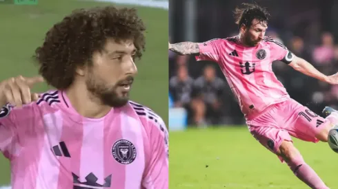 Lionel Messi le dio de lleno al Peluca en el partido del Inter Miami vs LA FC. 
