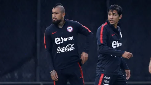 Ricardo Dabrowski mostró su orgullo por Vidal y Fernández<br />
(Foto: Andres Pina/Photosport)
