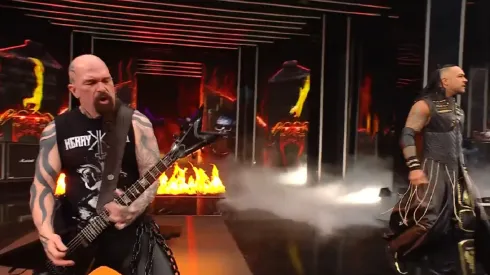 Kerry King, exguitarrista de Slayer, dijo presente en Wrestlemania 41. 
