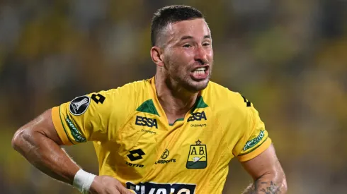 Luciano Pons le dio el empate a Atlético Bucaramanga ante Fortaleza.. (Foto: Libertadores)
