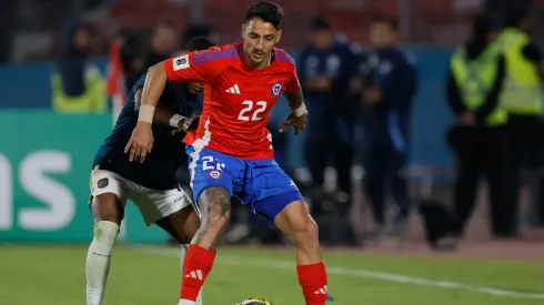 Fernando Zampedri debutó en la Roja en la última fecha clasificatoria (Photosport).

