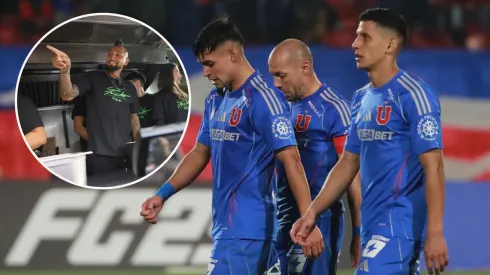 Vidal no pasó por alto la derrota de la U ante Estudiantes (Photosport).
