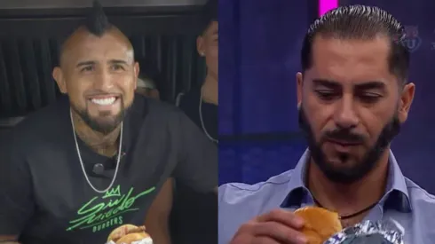 Arturo Vidal le respondió a Herrera por feroz ninguneo a sus hamburguesas. 
