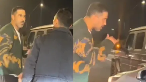 Claudio Bravo encara a conductor en la Ruta 5 Sur. (Foto: Captura)
