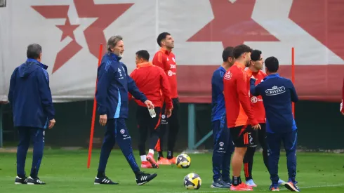 La Roja tuvo su primer entrenamiento este lunes (Photosport).
