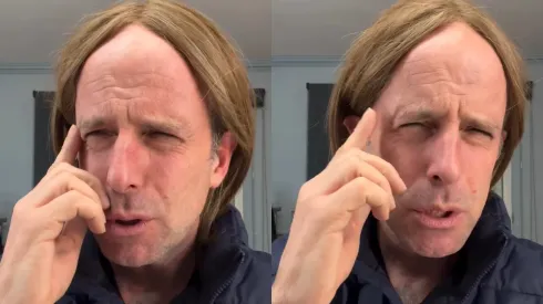 Stefan Kramer imitó al entrenador de la Selección Chilena. (Foto: Stefan Kramer)
