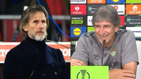 Ricardo Gareca se fue de la Roja, y Manuel Pellegrini sigue trabajando fuerte en el Betis (Photosport/Captura).