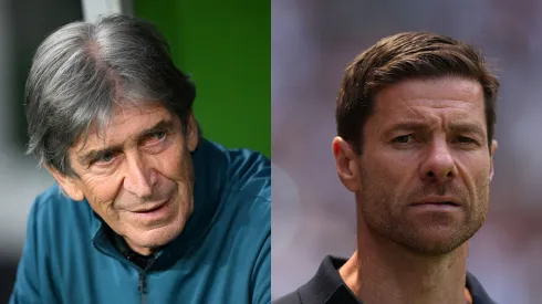Pellegrini y Xabi Alonso (Getty Images).
