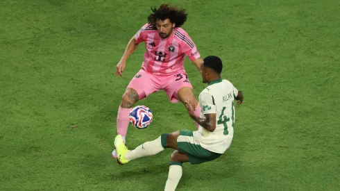Maximiliano Falcón tuvo una amarga jugada en el encuentro de Inter Miami frente a Palmeiras. (Foto: Getty)