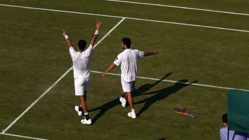 Hans Podlipnik brilló alguna vez en el dobles en Wimbledon dándole una gran alegría a su país. (Photo by John Walton/PA Images via Getty Images)
