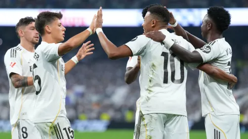 Los jugadores de Real Madrid, a puro festejo.