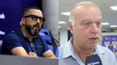 El 'Polaco' se lanzó en picada contra el presidente del Independiente (Photosport/captura).
