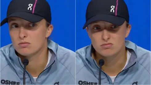 Iga Swiatek mostró su enojo en el US Open 
