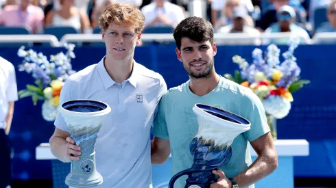 Jannik Sinner y Carlos Alcaraz jugarán la final del Abierto de los Estados Unidos. (Foto: Getty)

