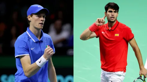 Jannik Sinner y Carlos Alcaraz no podrán verse las caras en un hipotético cruce en Copa Davis.
