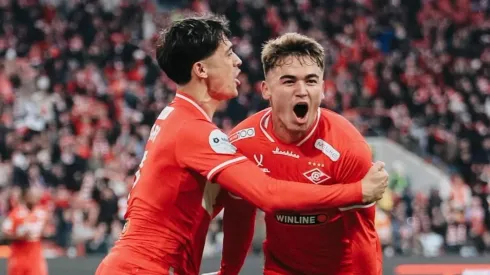 En Rusia hubo reencuentro de dos ex Colo Colo. (Foto: Spartak Moscú)
